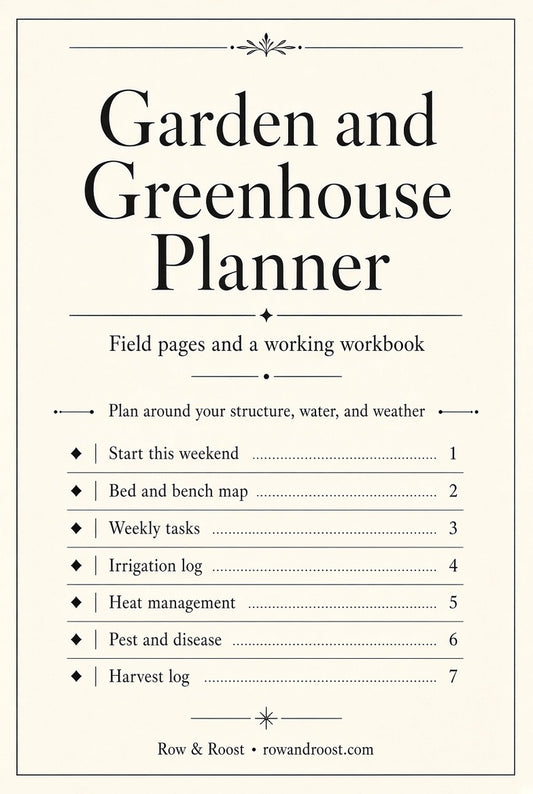 Garden & Greenhouse Planner