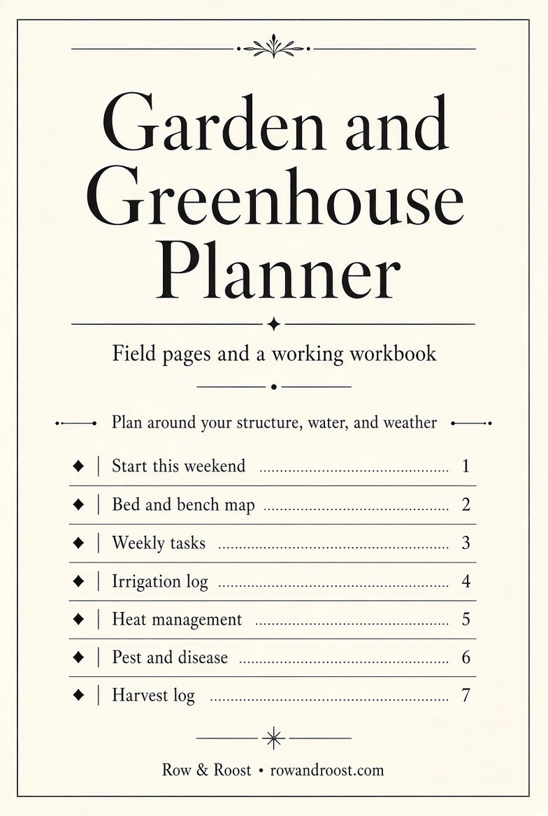 Garden & Greenhouse Planner