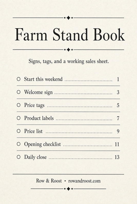 Farm Stand Book